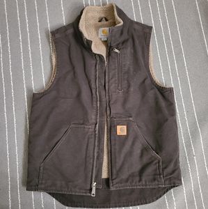 Carhartt sherpa lined vest